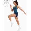 image:imageTHE GYM PEOPLE Womens V Neck Workout Tank Tops Racerback Slim Fit Sleeveless Yoga Running Athletic ShirtsDark Blue Green