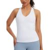 image:imageTHE GYM PEOPLE Womens V Neck Workout Tank Tops Racerback Slim Fit Sleeveless Yoga Running Athletic ShirtsWhite