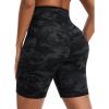 image:imageTHE GYM PEOPLE Womens High Waist Scrunch Booty Lifting Yoga Shorts No Front Seam Stretchy Ruched Gym Shorts 8 with PocketsBlackgrey Camo