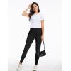image:imageTHE GYM PEOPLE Womens Stretchy Jeggings Pants Pull On Denim Skinny Jeans Leggings with PocketsBlack