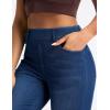 image:imageTHE GYM PEOPLE Womens Stretchy Jeggings Pants Pull On Denim Skinny Jeans Leggings with PocketsDark Blue