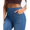 image:imageTHE GYM PEOPLE Womens Stretchy Jeggings Pants Pull On Denim Skinny Jeans Leggings with PocketsDenim Blue