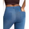 image:imageTHE GYM PEOPLE Womens Stretchy Jeggings Pants Pull On Denim Skinny Jeans Leggings with PocketsDenim Blue