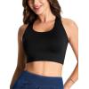 image:imageTHE GYM PEOPLE Wireless Bra for Women No Underwire Comfortable Seamless Bralette Padded Low Impact Sports BraBlack