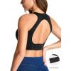 image:imageTHE GYM PEOPLE Wireless Bra for Women No Underwire Comfortable Seamless Bralette Padded Low Impact Sports BraBlack