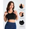 image:imageTHE GYM PEOPLE Wireless Bra for Women No Underwire Comfortable Seamless Bralette Padded Low Impact Sports BraBlack
