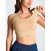 image:imageTHE GYM PEOPLE Wireless Bra for Women No Underwire Comfortable Seamless Bralette Padded Low Impact Sports BraNude