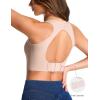 image:imageTHE GYM PEOPLE Wireless Bra for Women No Underwire Comfortable Seamless Bralette Padded Low Impact Sports BraNude Pink