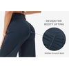 image:imageTHE GYM PEOPLE Womens Booty Lifting Wide Leg Yoga Pants High Waist No Front Seam Straight Workout Leggings with PocketsBlue