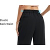 image:imageTHE GYM PEOPLE Womens Wide Leg Dress Pants Pull On Elastic Waist Straight Leg Stretchy Business Slacks Trousers with PocketsBlack