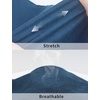 image:imageTHE GYM PEOPLE Womens Denim Scrunch Crop Tops V Neck Longline Casual Bra Padded Jean Cami with UBackDenim Blue