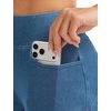 image:imageTHE GYM PEOPLE Womens High Waisted Jean Shorts Stretchy Pull On Side Slit Denim Short with PocketsDenim Blue
