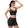 image:imageTHE GYM PEOPLE Womens Scrunch Booty Lifting Jean Shorts Stretchy Pull On Skiny Denim ShortsBlack