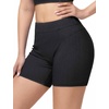 image:imageTHE GYM PEOPLE Womens Scrunch Booty Lifting Jean Shorts Stretchy Pull On Skiny Denim ShortsBlack