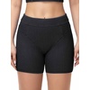 image:imageTHE GYM PEOPLE Womens Scrunch Booty Lifting Jean Shorts Stretchy Pull On Skiny Denim ShortsBlack