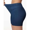 image:imageTHE GYM PEOPLE Womens Scrunch Booty Lifting Jean Shorts Stretchy Pull On Skiny Denim ShortsDark Blue