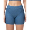 image:imageTHE GYM PEOPLE Womens Scrunch Booty Lifting Jean Shorts Stretchy Pull On Skiny Denim ShortsDenim Blue