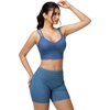 image:imageTHE GYM PEOPLE Womens Scrunch Booty Lifting Jean Shorts Stretchy Pull On Skiny Denim ShortsDenim Blue