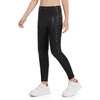 image:imageTHE GYM PEOPLE Girls Workout Leggings Kids High Waist Stretch Athletic Dance Yoga Pants with PocketsBlack Leopard