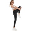image:imageTHE GYM PEOPLE Girls Workout Leggings Kids High Waist Stretch Athletic Dance Yoga Pants with PocketsBlack Leopard