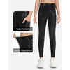 image:imageTHE GYM PEOPLE Girls Workout Leggings Kids High Waist Stretch Athletic Dance Yoga Pants with PocketsBlack Leopard