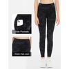 image:imageTHE GYM PEOPLE Girls Workout Leggings Kids High Waist Stretch Athletic Dance Yoga Pants with PocketsBlackgrey Camo