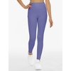 image:imageTHE GYM PEOPLE Girls Workout Leggings Kids High Waist Stretch Athletic Dance Yoga Pants with PocketsBright Purple