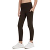 image:imageTHE GYM PEOPLE Girls Workout Leggings Kids High Waist Stretch Athletic Dance Yoga Pants with PocketsBrown