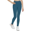 image:imageTHE GYM PEOPLE Girls Workout Leggings Kids High Waist Stretch Athletic Dance Yoga Pants with PocketsDark Blue Green