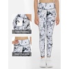 image:imageTHE GYM PEOPLE Girls Workout Leggings Kids High Waist Stretch Athletic Dance Yoga Pants with PocketsMarble