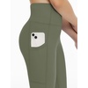 image:imageTHE GYM PEOPLE Girls Workout Leggings Kids High Waist Stretch Athletic Dance Yoga Pants with PocketsOlive Green