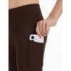image:imageTHE GYM PEOPLE Girls Workout Leggings Kids High Waist Stretch Athletic Dance Yoga Pants with PocketsRed Brown