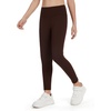 image:imageTHE GYM PEOPLE Girls Workout Leggings Kids High Waist Stretch Athletic Dance Yoga Pants with PocketsRed Brown