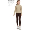 image:imageTHE GYM PEOPLE Girls Workout Leggings Kids High Waist Stretch Athletic Dance Yoga Pants with PocketsRed Brown