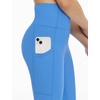 image:imageTHE GYM PEOPLE Girls Workout Leggings Kids High Waist Stretch Athletic Dance Yoga Pants with PocketsSea Blue