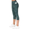 image:imageTHE GYM PEOPLE Tummy Control Workout Leggings with Pockets High Waist Athletic Yoga Pants for Women Running FitnessTie Dye Dark Green