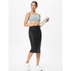 image:imageTHE GYM PEOPLE Womens High Waist Tummy Control Pencil Skirts Stretchy Bodycon Midi Skirt Below Knee with Back SlitBlack Leopard