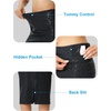 image:imageTHE GYM PEOPLE Womens High Waist Tummy Control Pencil Skirts Stretchy Bodycon Midi Skirt Below Knee with Back SlitBlack Leopard