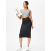 image:imageTHE GYM PEOPLE Womens High Waist Tummy Control Pencil Skirts Stretchy Bodycon Midi Skirt Below Knee with Back SlitBlack Leopard