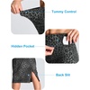 image:imageTHE GYM PEOPLE Womens High Waist Tummy Control Pencil Skirts Stretchy Bodycon Midi Skirt Below Knee with Back SlitDark Grey Leopard