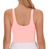 image:imageTHE GYM PEOPLE Women Sports Bra Sleeveless Padded Running Workout Tank Tops  UShaped Beauty Back Highstretch fabric Crop design Sleeveless Removable pads Ideal for workout and daily wearPink