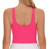 image:imageTHE GYM PEOPLE Women Sports Bra Sleeveless Padded Running Workout Tank Tops  UShaped Beauty Back Highstretch fabric Crop design Sleeveless Removable pads Ideal for workout and daily wearBright Pink