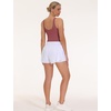 image:imageTHE GYM PEOPLE Women Sports Bra Sleeveless Padded Running Workout Tank Tops  UShaped Beauty Back Highstretch fabric Crop design Sleeveless Removable pads Ideal for workout and daily wearRose Red