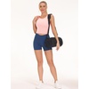 image:imageTHE GYM PEOPLE Women Sports Bra Sleeveless Padded Running Workout Tank Tops  UShaped Beauty Back Highstretch fabric Crop design Sleeveless Removable pads Ideal for workout and daily wearPink