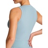 image:imageTHE GYM PEOPLE Womens Workout Crop Tops Yoga Athletic Sleeveless Shirts  Crop Tank Tops Sleeveless Wide Elastic Straps Crewneck Breathable Soft Ideal for Yoga Running Workout or CasualDenim Blue