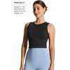 image:imageTHE GYM PEOPLE Womens Workout Crop Tops Yoga Athletic Sleeveless Shirts  Crop Tank Tops Sleeveless Wide Elastic Straps Crewneck Breathable Soft Ideal for Yoga Running Workout or CasualBlack