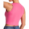 image:imageTHE GYM PEOPLE Womens Workout Crop Tops Yoga Athletic Sleeveless Shirts  Crop Tank Tops Sleeveless Wide Elastic Straps Crewneck Breathable Soft Ideal for Yoga Running Workout or CasualBright Pink