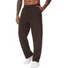 image:imageTHE GYM PEOPLE Mens Baggy Fleece Workout Sweatpants with Pockets Drawstring Lounge Athletic Running PantsBrown