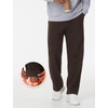 image:imageTHE GYM PEOPLE Mens Baggy Fleece Workout Sweatpants with Pockets Drawstring Lounge Athletic Running PantsBrown