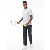 image:imageTHE GYM PEOPLE Mens Baggy Fleece Workout Sweatpants with Pockets Drawstring Lounge Athletic Running PantsDark Grey